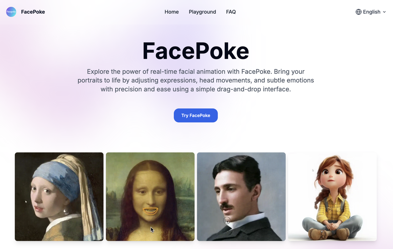 FacePoke 截图