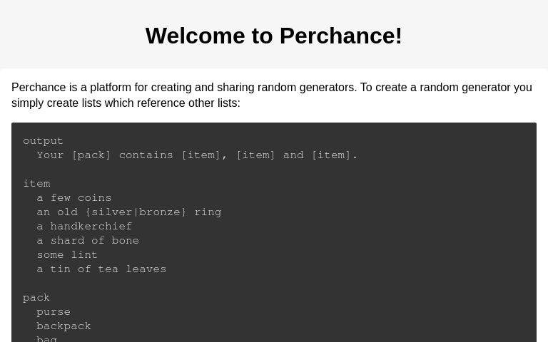 Perchance 截图