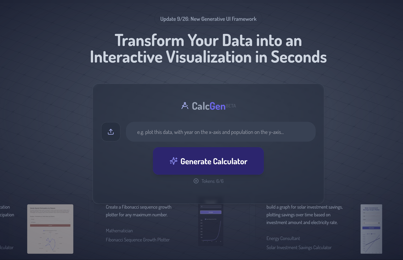 CalcGen AI 截图