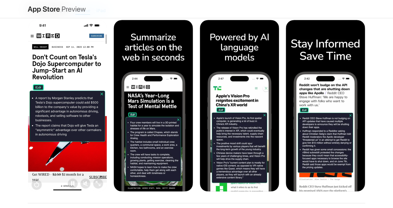 tl;dr AI 截图