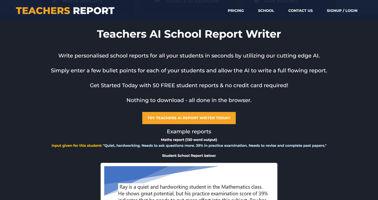 Teachers Report Writer 截图