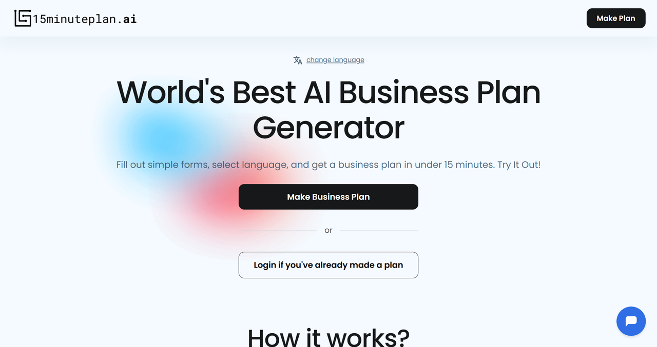 15minuteplan.ai 截图