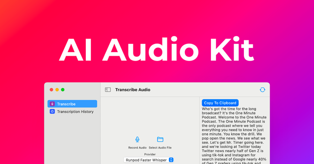 AI Audio Kit