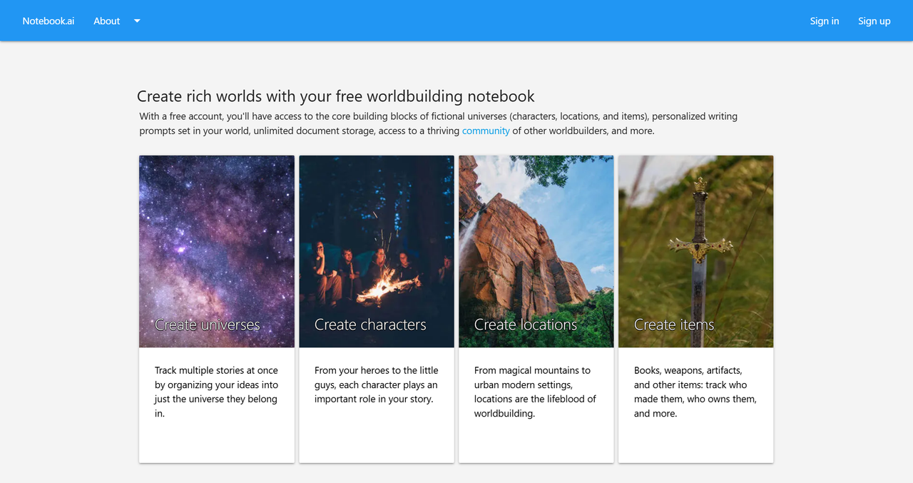 Notebook.ai 截图