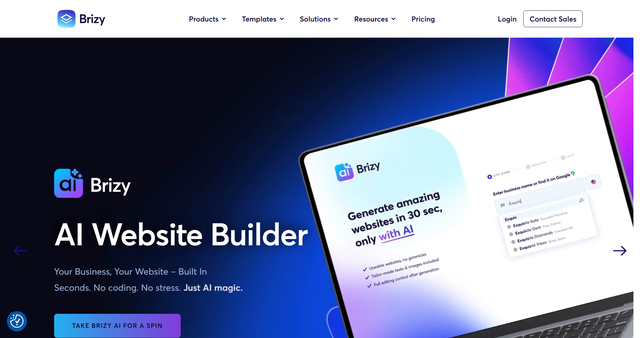 Brizy AI Builder