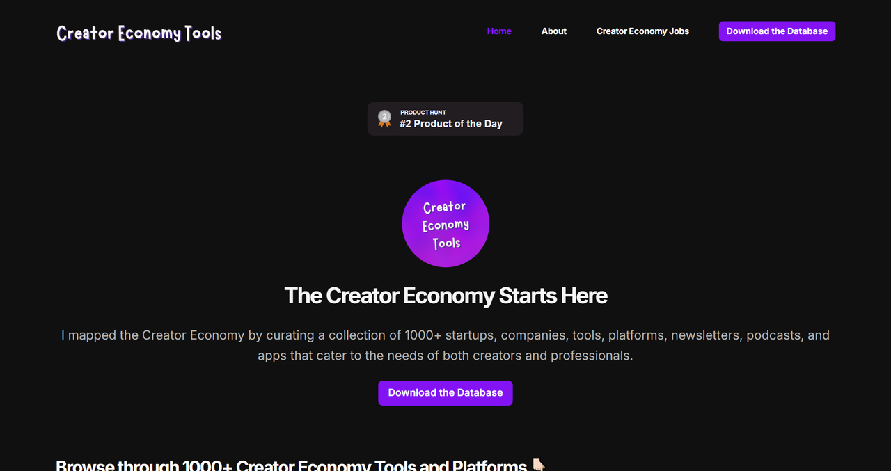 Creator Economy Tools 截图
