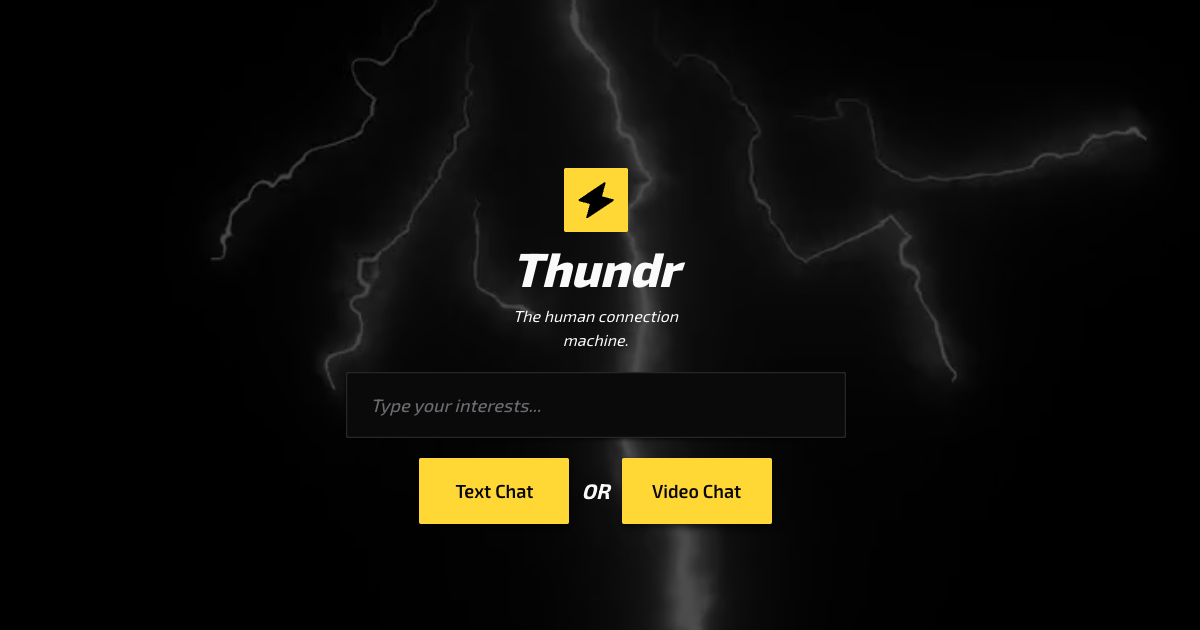 Thundr 截图