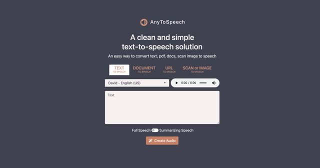 AnyToSpeech