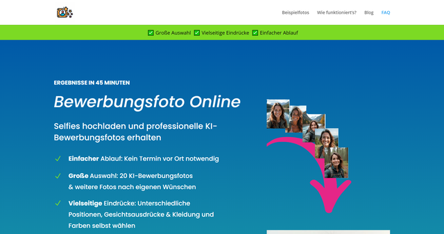 Bewerbungsfoto Online