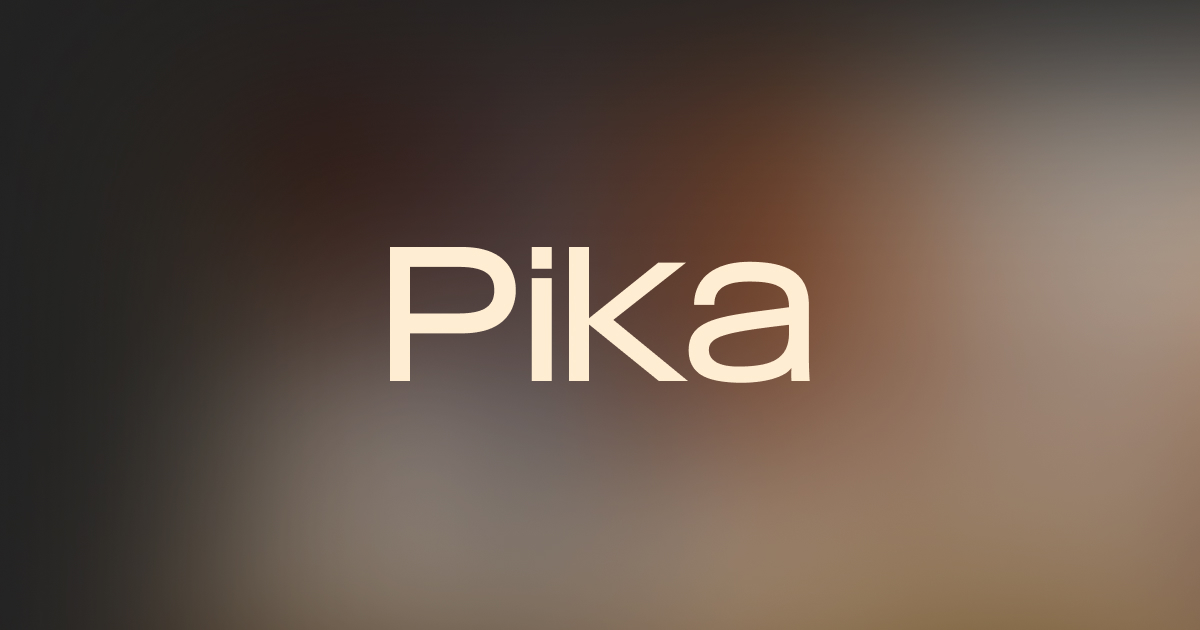Pika AI Video 官网 | AI生成视频工具 国际版下载